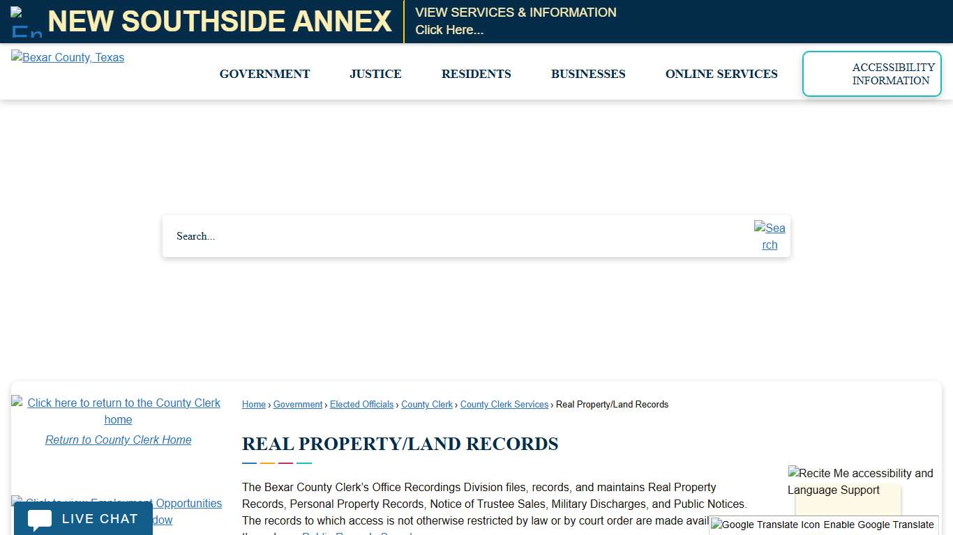 Real Property/Land Records Bexar County, TX - Official Website
